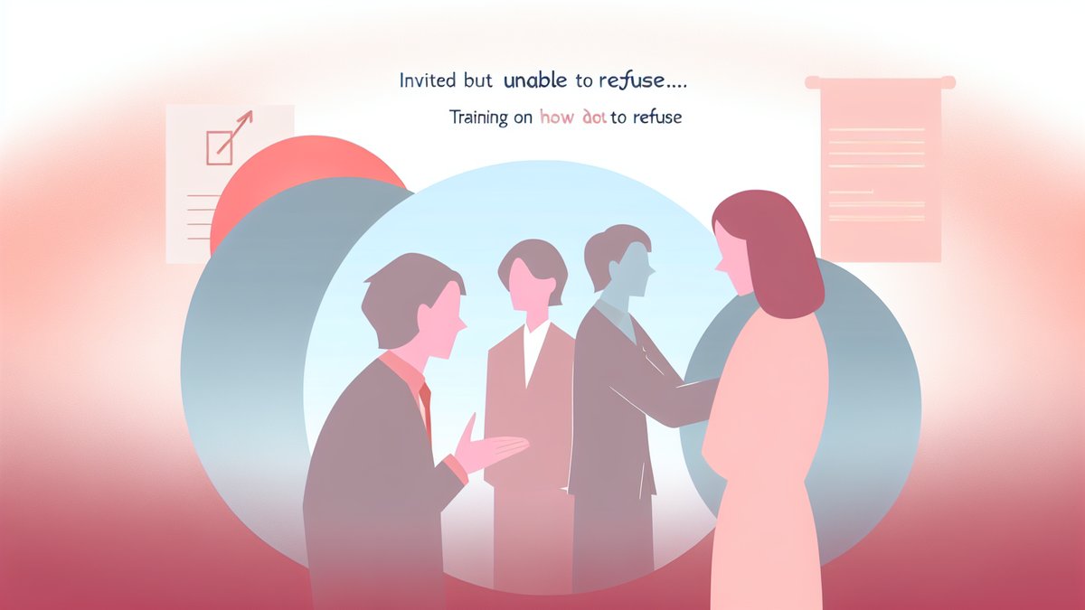 誘われても断れない…断り方のトレーニング 